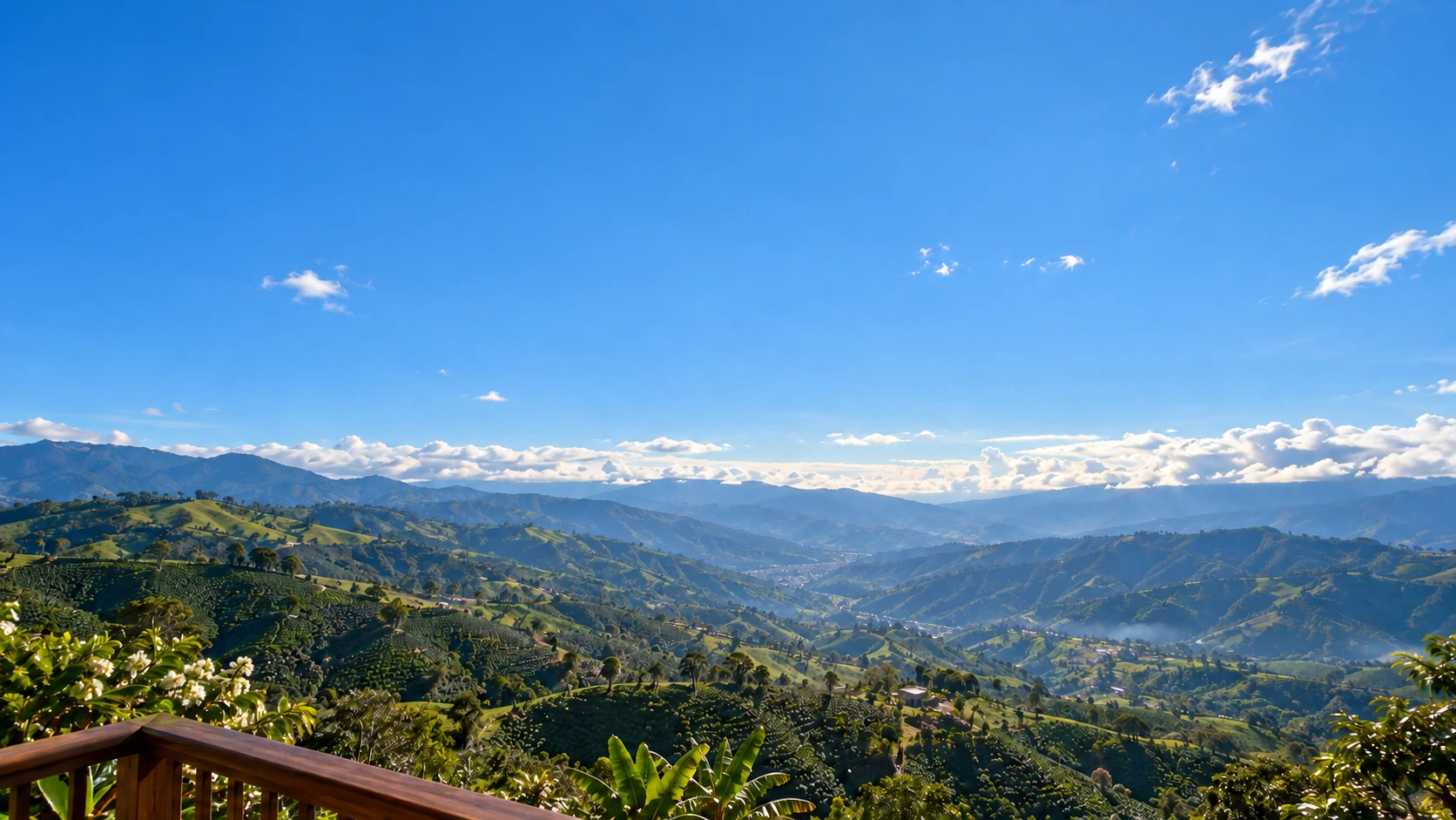 Vista desde la terraza del hotel, recreación visual